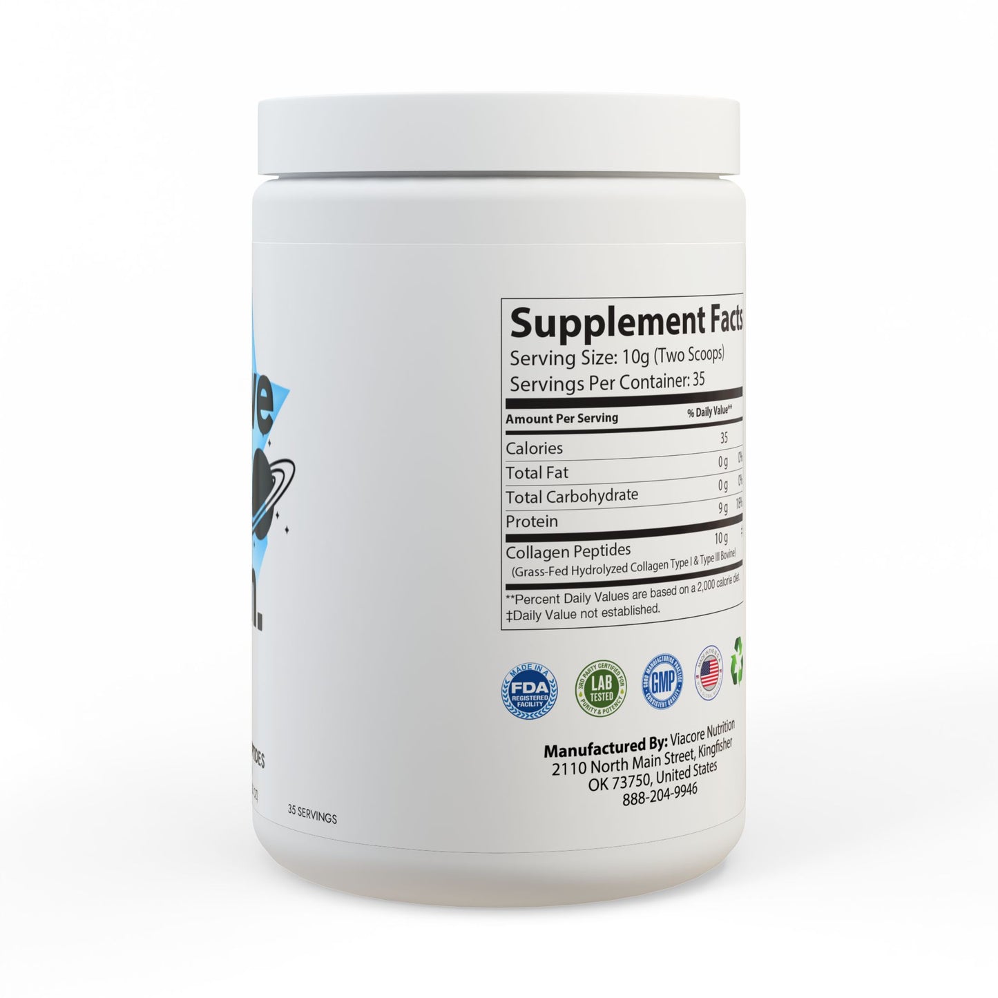 Collagen Peptides Type I & III Supplement (350g, 12.3oz)