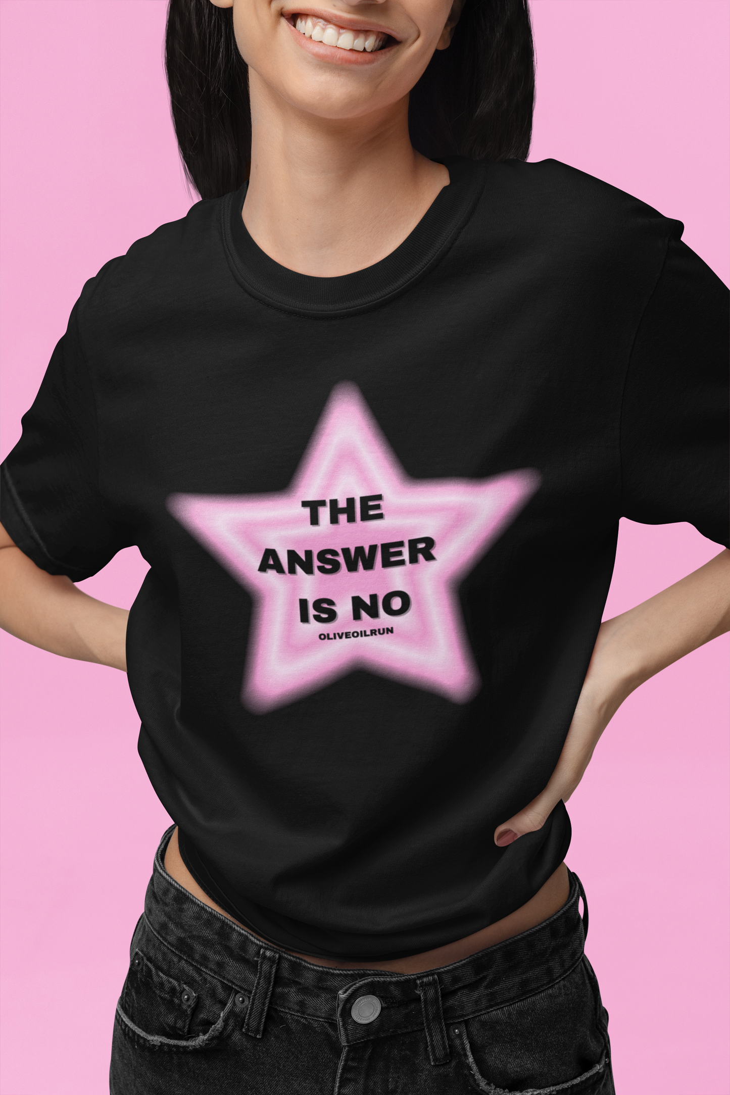 “THE ANSWER IS NO” T-Shirt